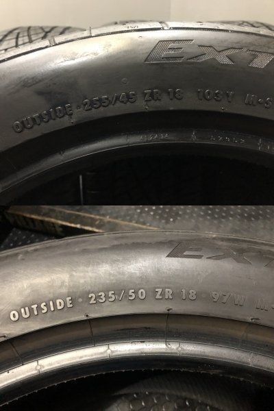 未走行に近い Continental EXTREMECONTACT DWS06 235/50R18 255/45R18