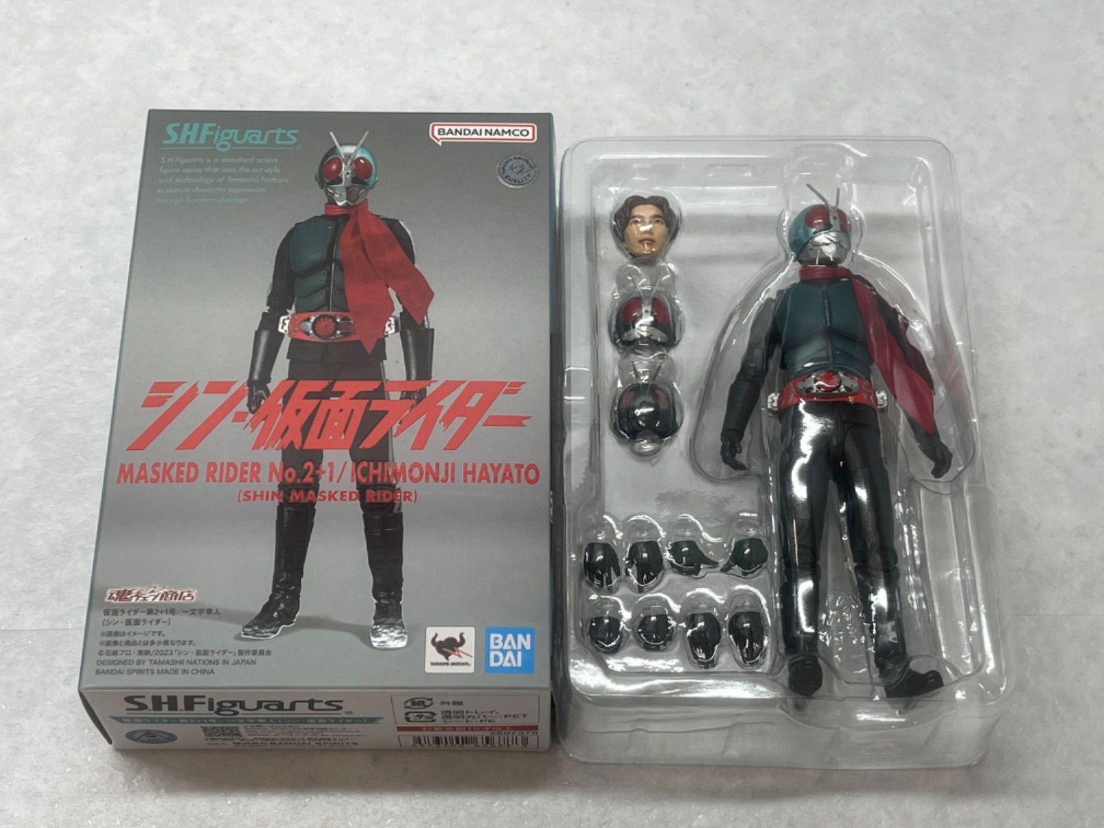 ◇開封品◇S.H.Figuarts （フィギュアーツ）仮面ライダー第2+1号/一文字隼人