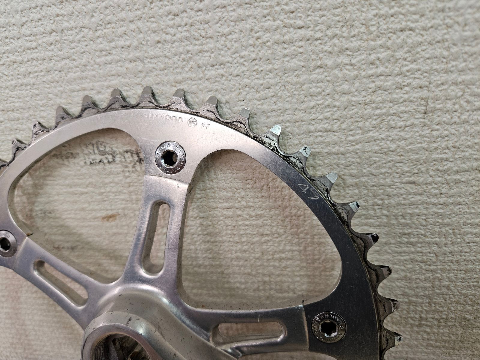 □ SUGINO Super mignty 47t 165mm NJS スギノ スーパーマイティ