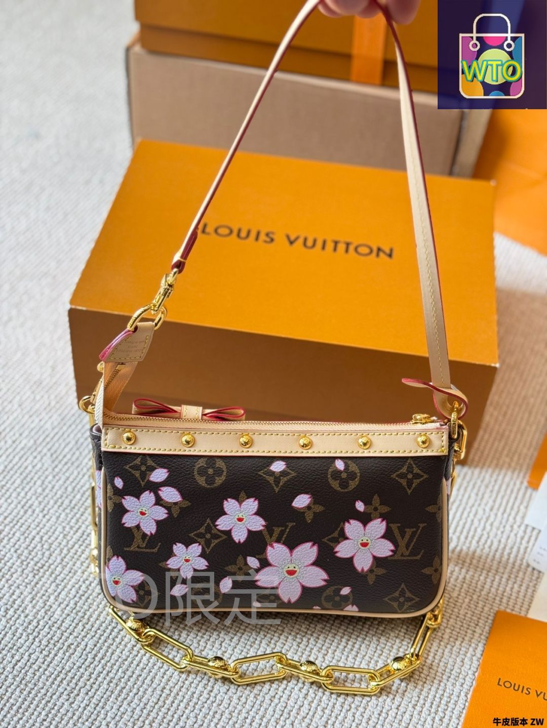 限界売切最終価格❢ルイヴィトン×村上隆コラボ　オンザゴー　PM　新宿伊勢丹購入 ルイヴィトン 村上隆 コラボ オンザゴー PM - メルカリ