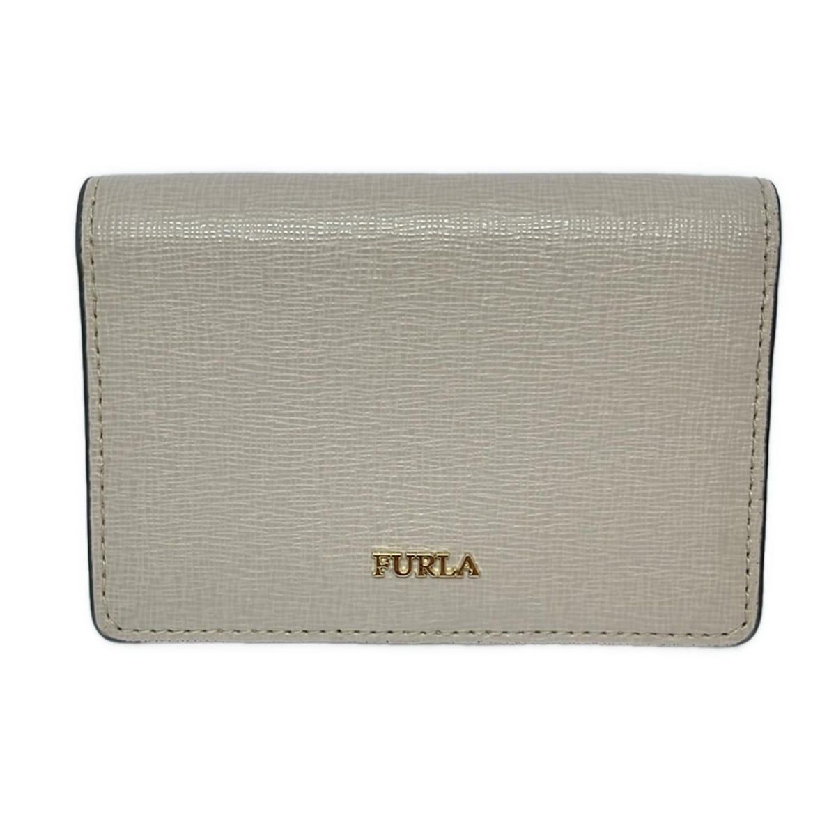 FURLA フルラ 名刺入れ - ベージュ レザー