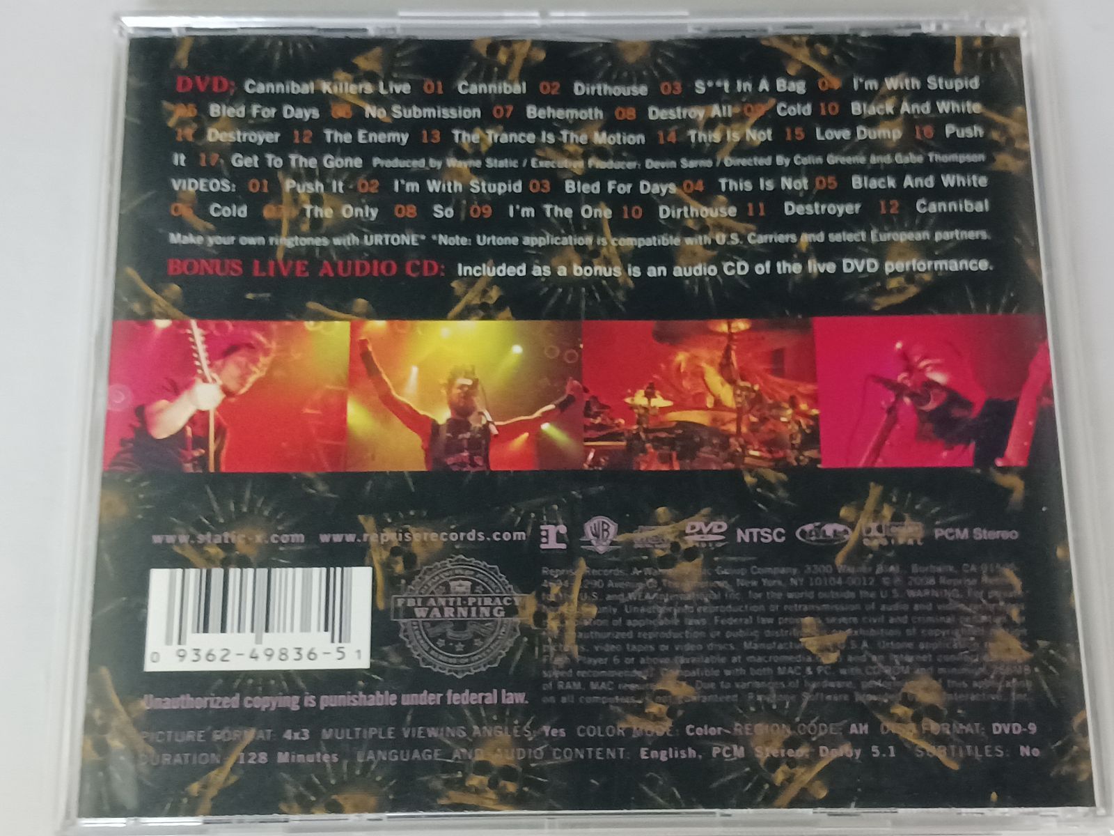 CD+DVD スタティック-X STATIC-X Cannibal Killers Live