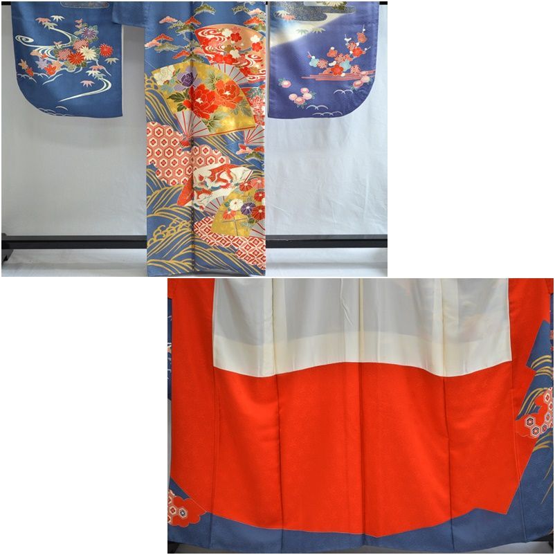 逸品 振袖7点セット 京友禅 金彩 刺しゅう 八掛友禅染め 逸品 振袖7点セット 京友禅 金彩 刺しゅう 八掛友禅染め