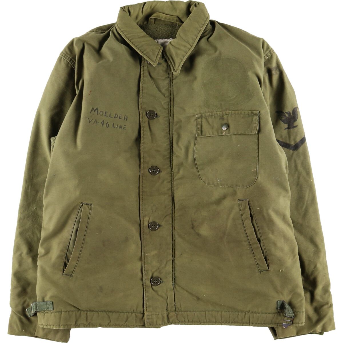 古着 70年代 米軍実品 JACKET COLD WEATHER A-2 U.S.NAVY ミリタリー 