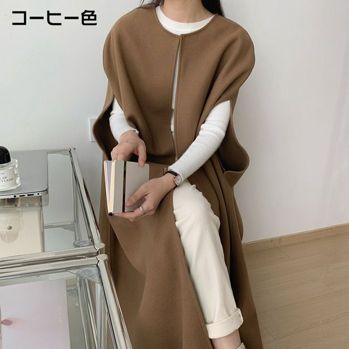 ジレベスト レディース ロングコート ロングジレ アウター ジレ