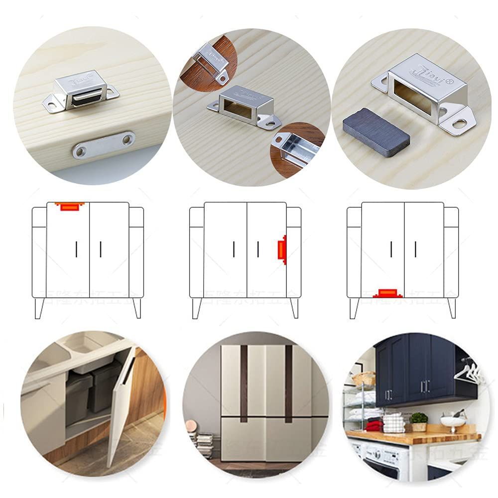 メルカリShops - 【在庫処分】マグネットキャッチ 10個セット 強力 YFFSFDC 小型 磁気キ