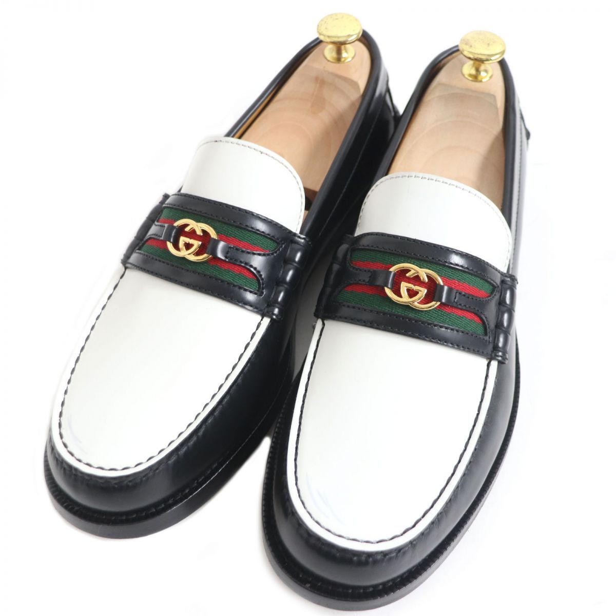 極美品□GUCCI/グッチ 644724 ウェブライン インターロッキングG