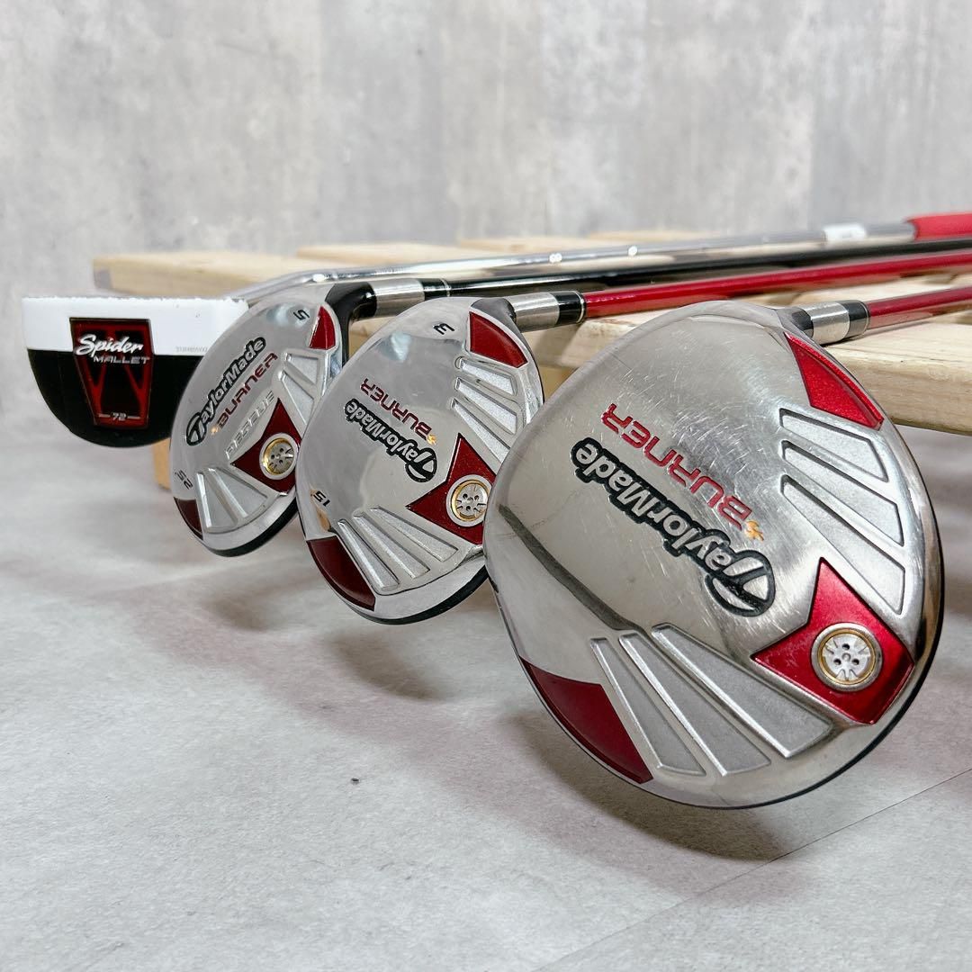 X806 テーラーメイド バーナー 他 メンズ ゴルフ クラブ セット 13点  