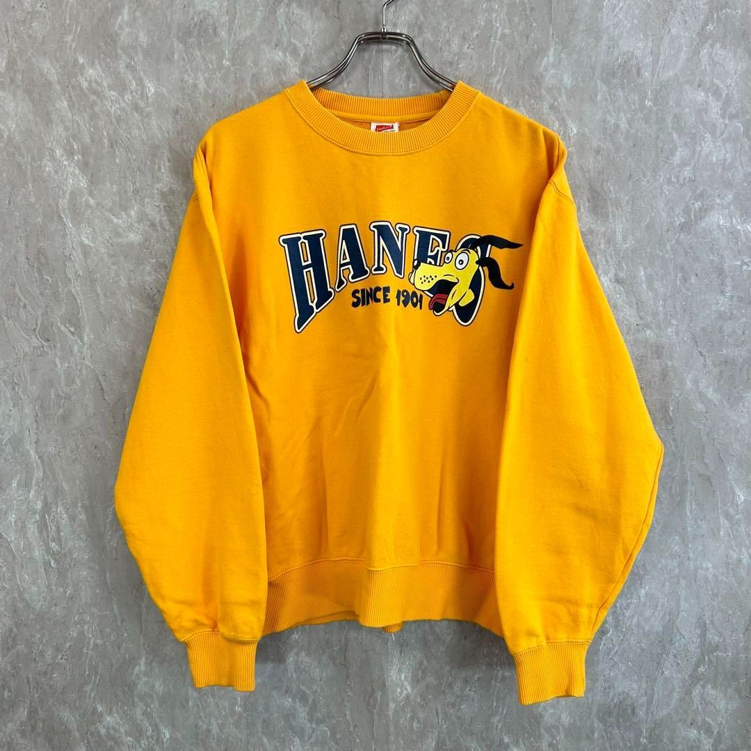 2024 お歳暮【公式】 - 人気ブランド Hanes ヘインズ プリント 黄色 イエロー M スウェット - メルカリ トップス