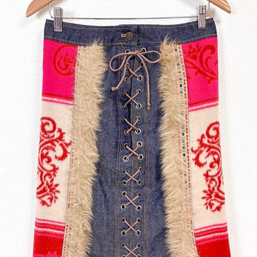 美品】 OZONE COMMUNITY デニムスカート ウール インディゴ - メルカリ