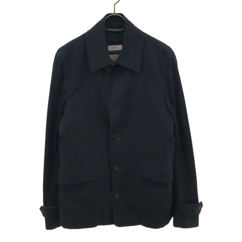 シップス ジャケット L ネイビー SHIPS Themore 裏キルト メンズ