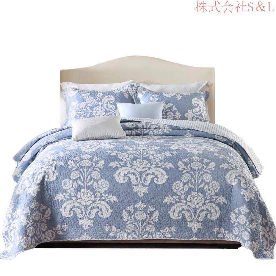 シャルレ 快眠リバーシブルキルトケット ブルー シャルレ 快眠