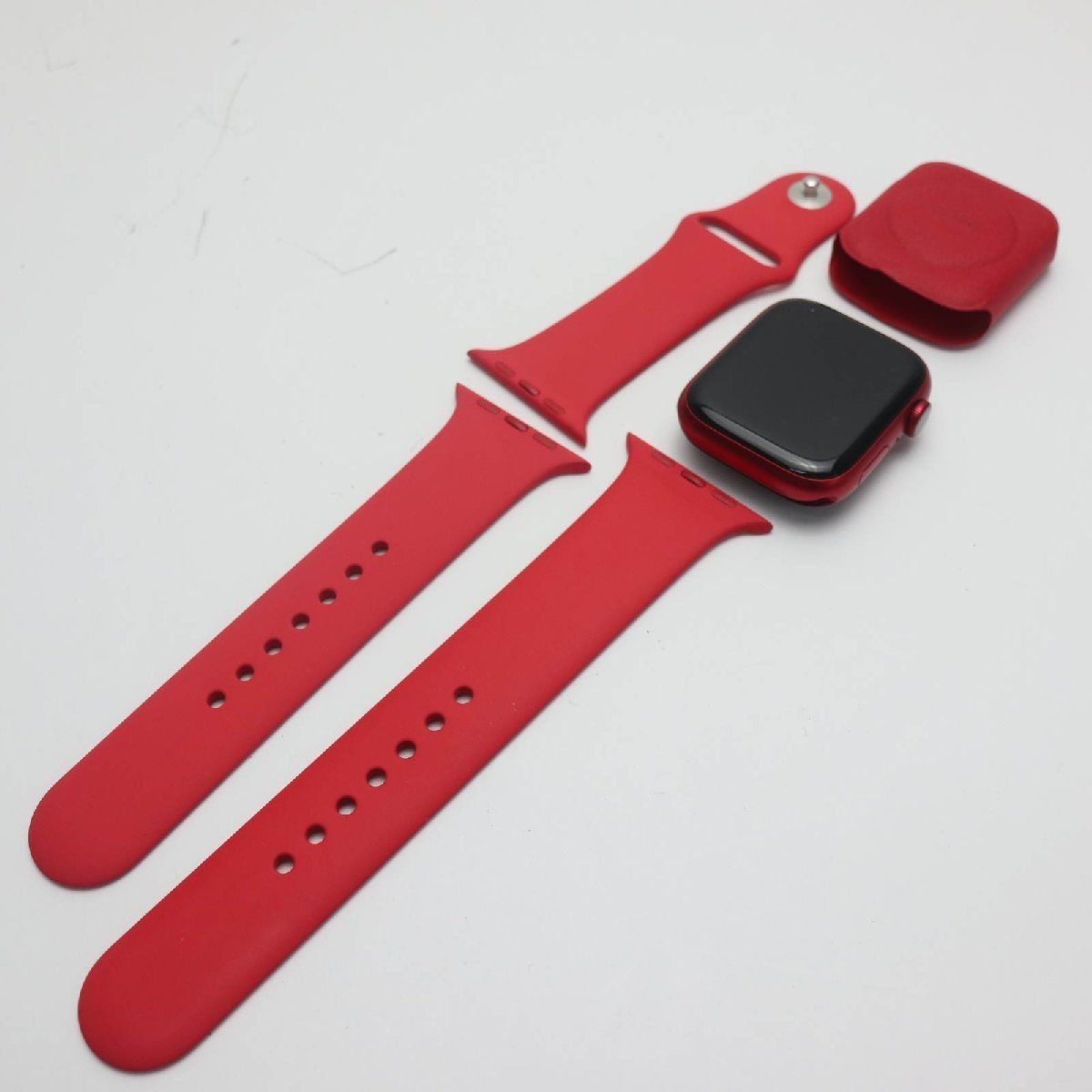 特記事項超美品 Apple Watch Series8 45mm GPS レッド M222 - その他