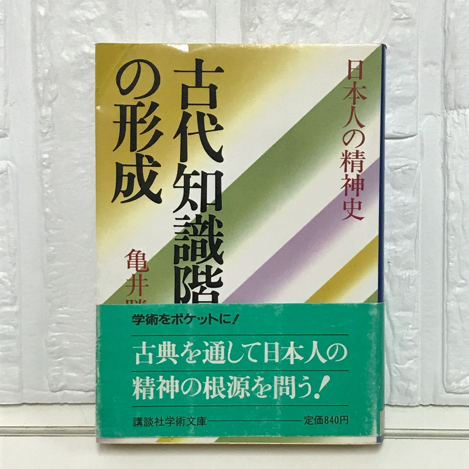 古代知識階級の形成: 日本人の精神史 (講談社学術文庫 685) 亀井