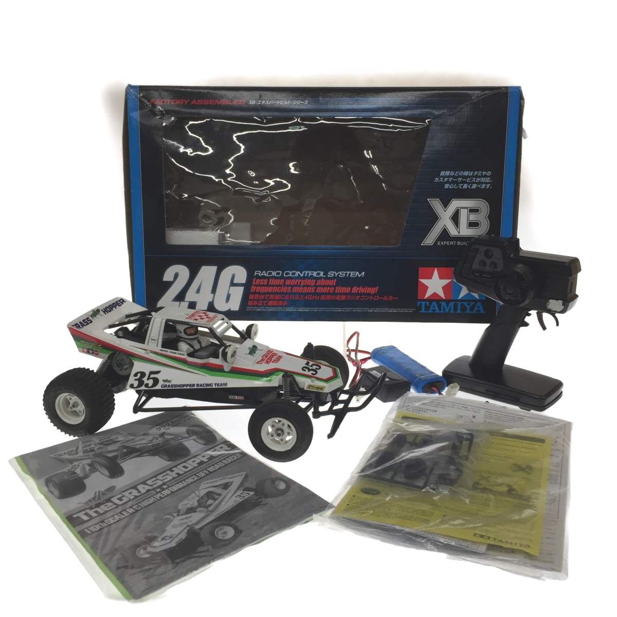 △△TAMIYA タミヤ １／１０ＲＣＸＢ２．４Ｇ プロポ バッテリ付き THE 