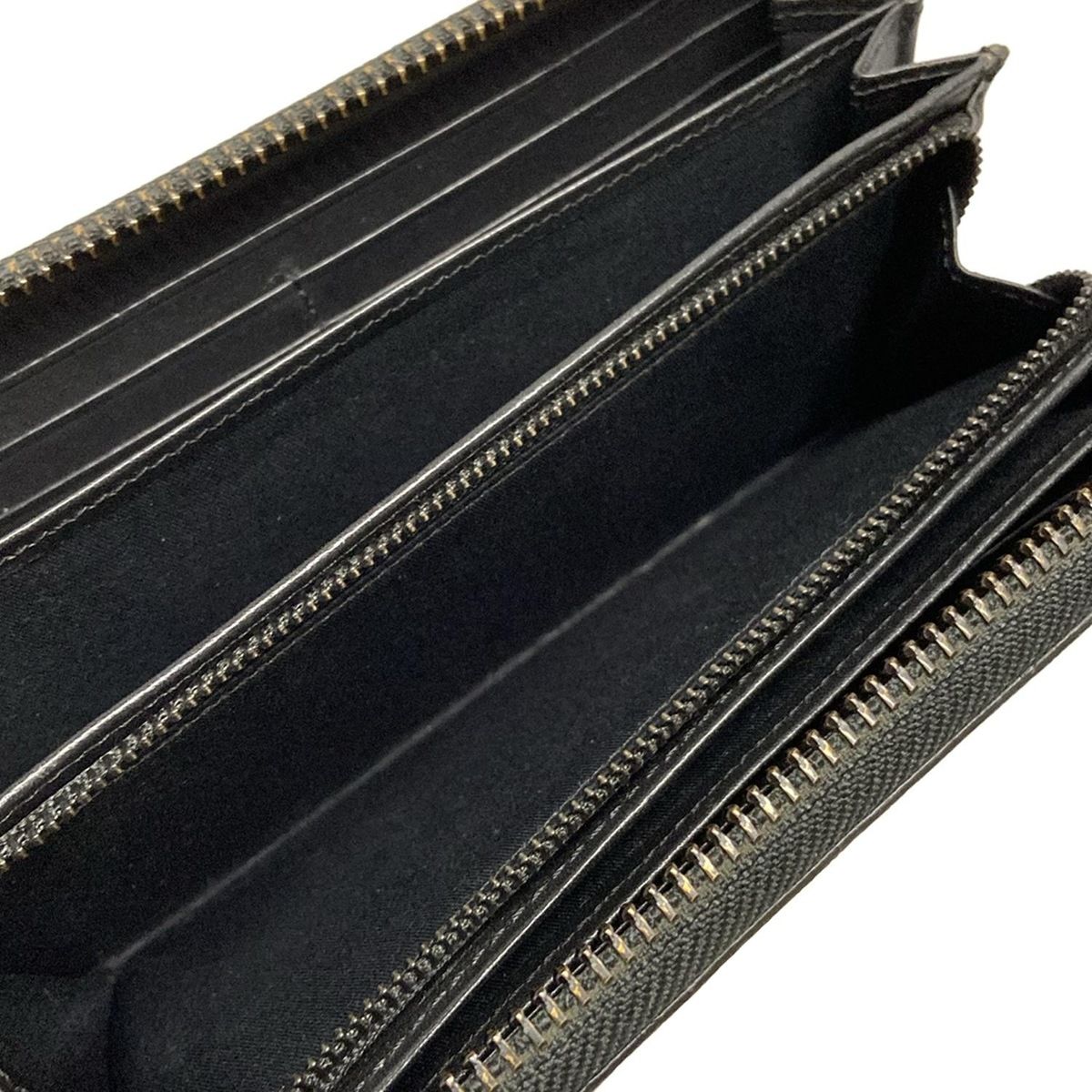 黒×ダークグレー ラウンドファスナー