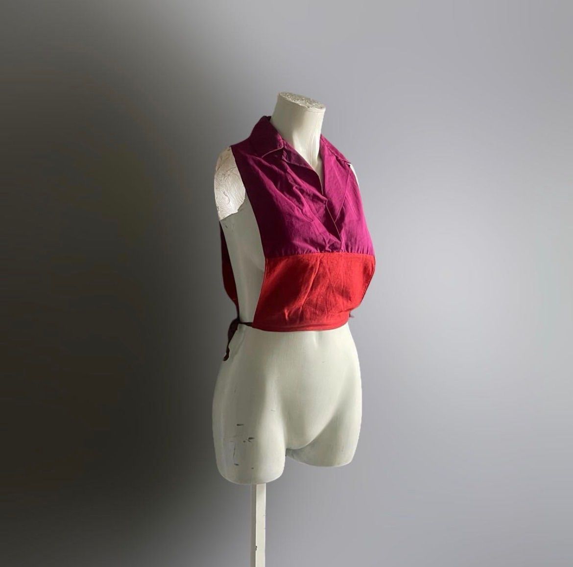 ヨーロッパ 80s 90s トップス 変形 ブラウス ヴィンテージ ユーロ 古着