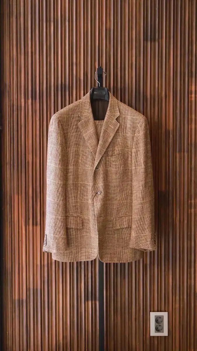 ポロ ラルフローレン ブラウン チェック Single スーツ