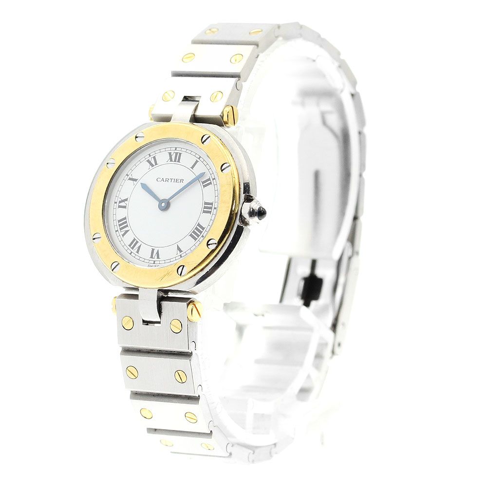 カルティエ CARTIER 84038288 サントスラウンドSM クォーツ レディース  