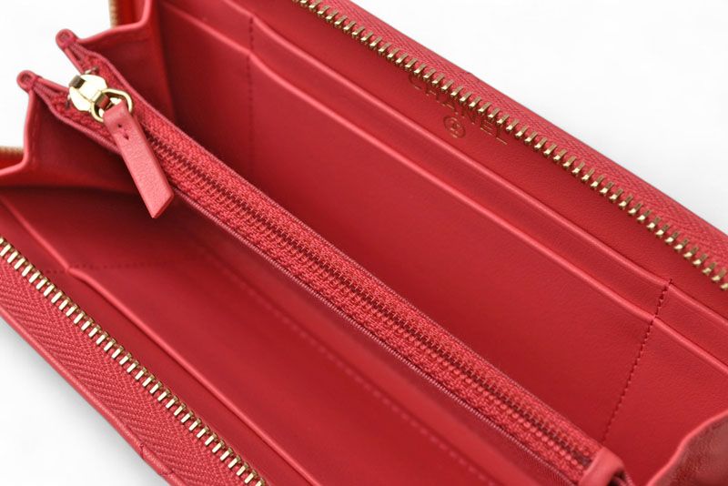【最終値下】CHANEL19　スモールジップウォレット ラウンドファスナー 最終値下】CHANEL19 スモールジップウォレット ラウンドファスナー
