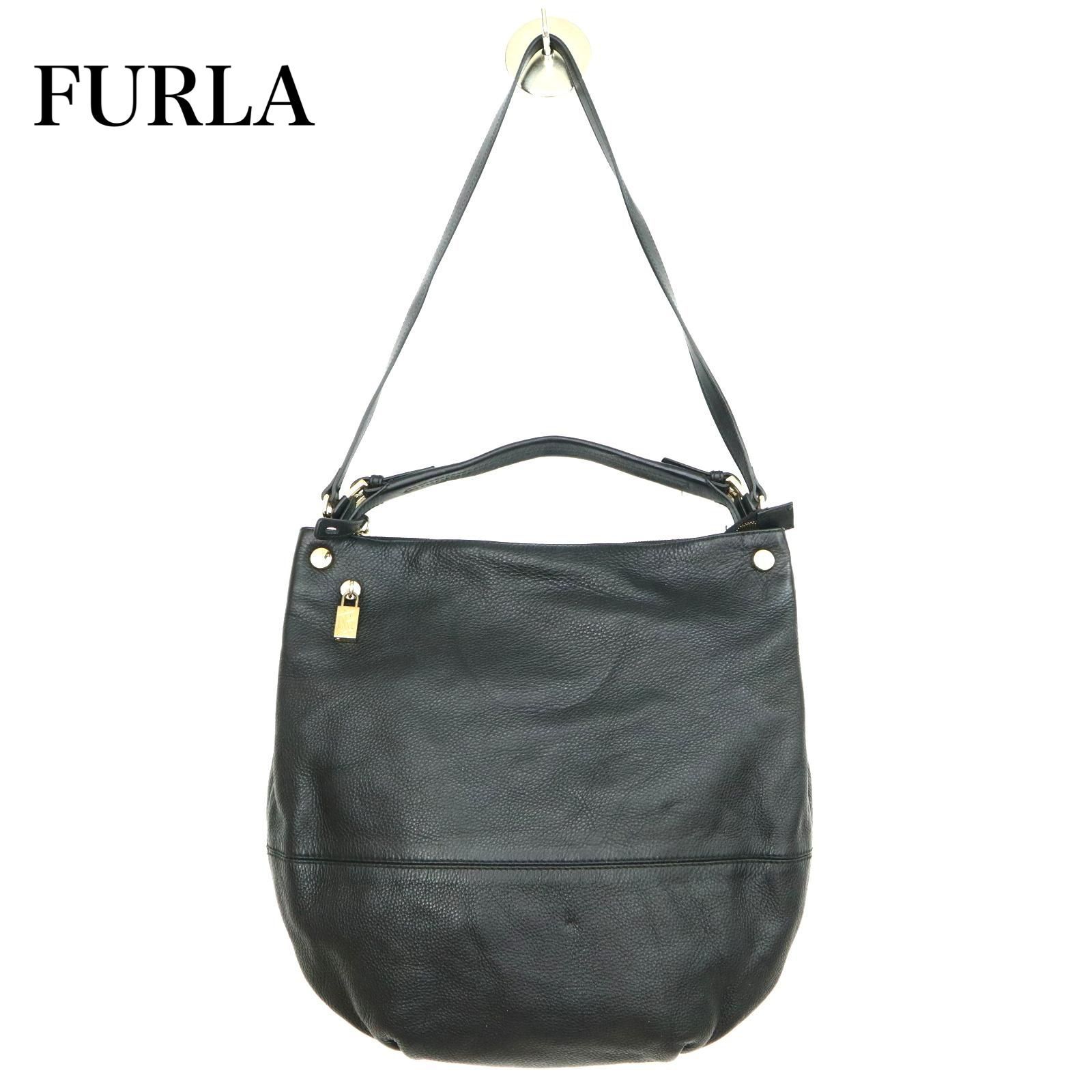 FURLA (フルラ)シボ革レザーショルダーバッグ モンマルトル 2way