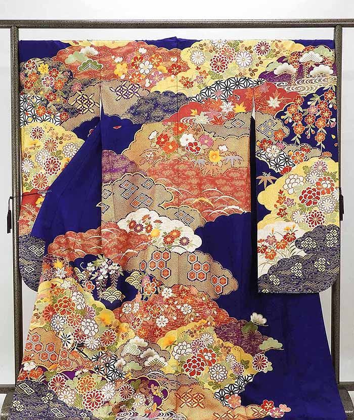 袋帯 振袖帯 唐織 菊花 橘 花模様 金糸 着物 075a p 全商品 - 和楽屋