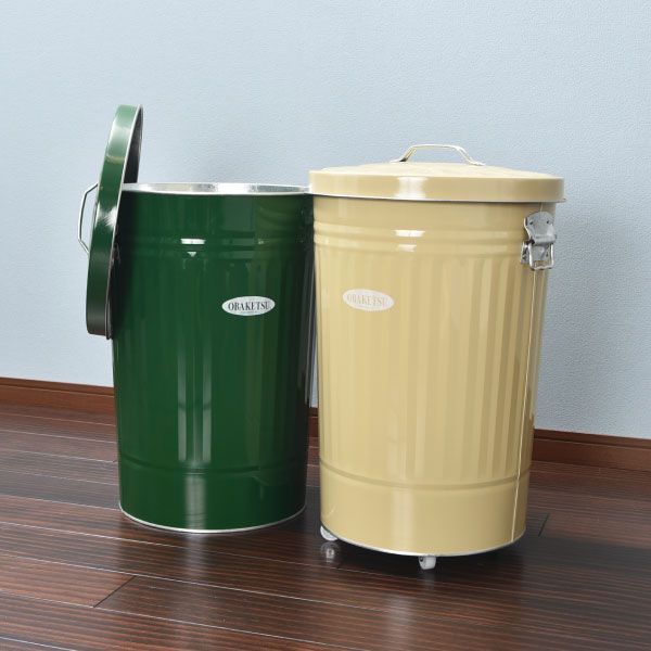 OBAKETSU オバケツ 42L キャスター付き ゴミ箱 45リットル 45l おしゃれ 分別 キッチン ダストボックス おむつ用 臭わない ふた付き リビング 大きい 大容量 ペットボトル キャスター付き ペット いたずら 防止 生ごみ用 屋外用