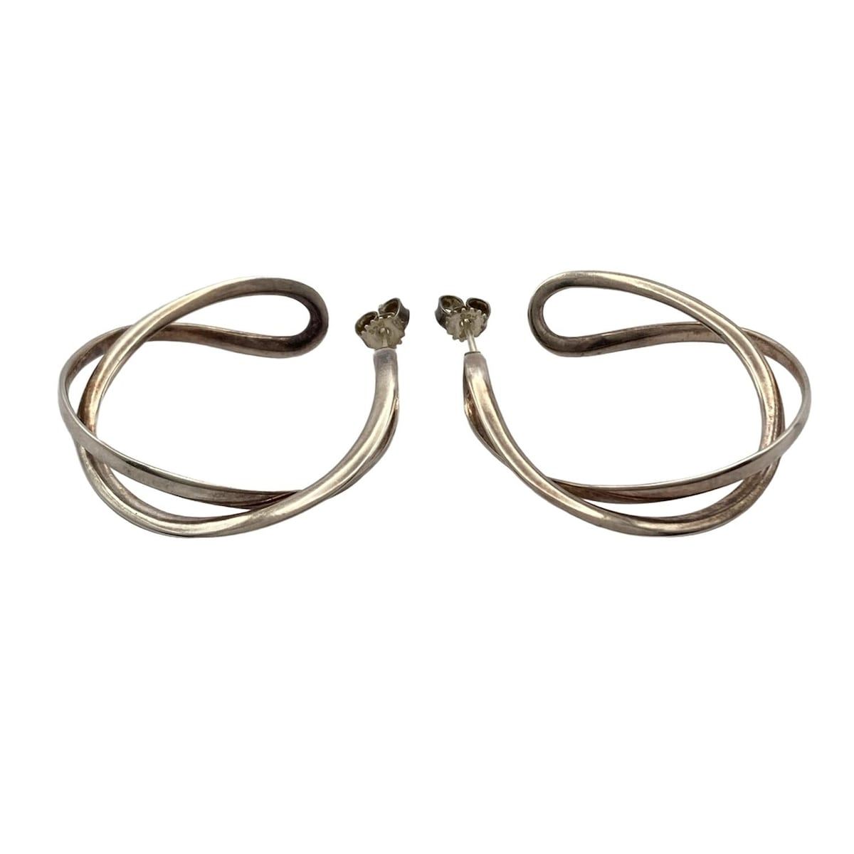 4mm×23mm 】両耳用 ゴールド フープピアス キャリアリング 701
