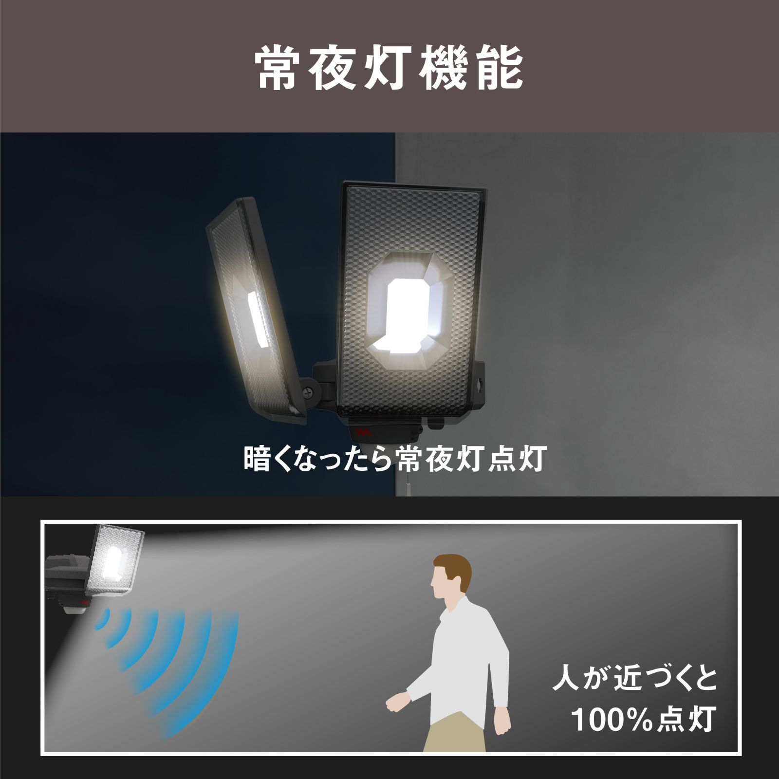 防犯 人感センサー