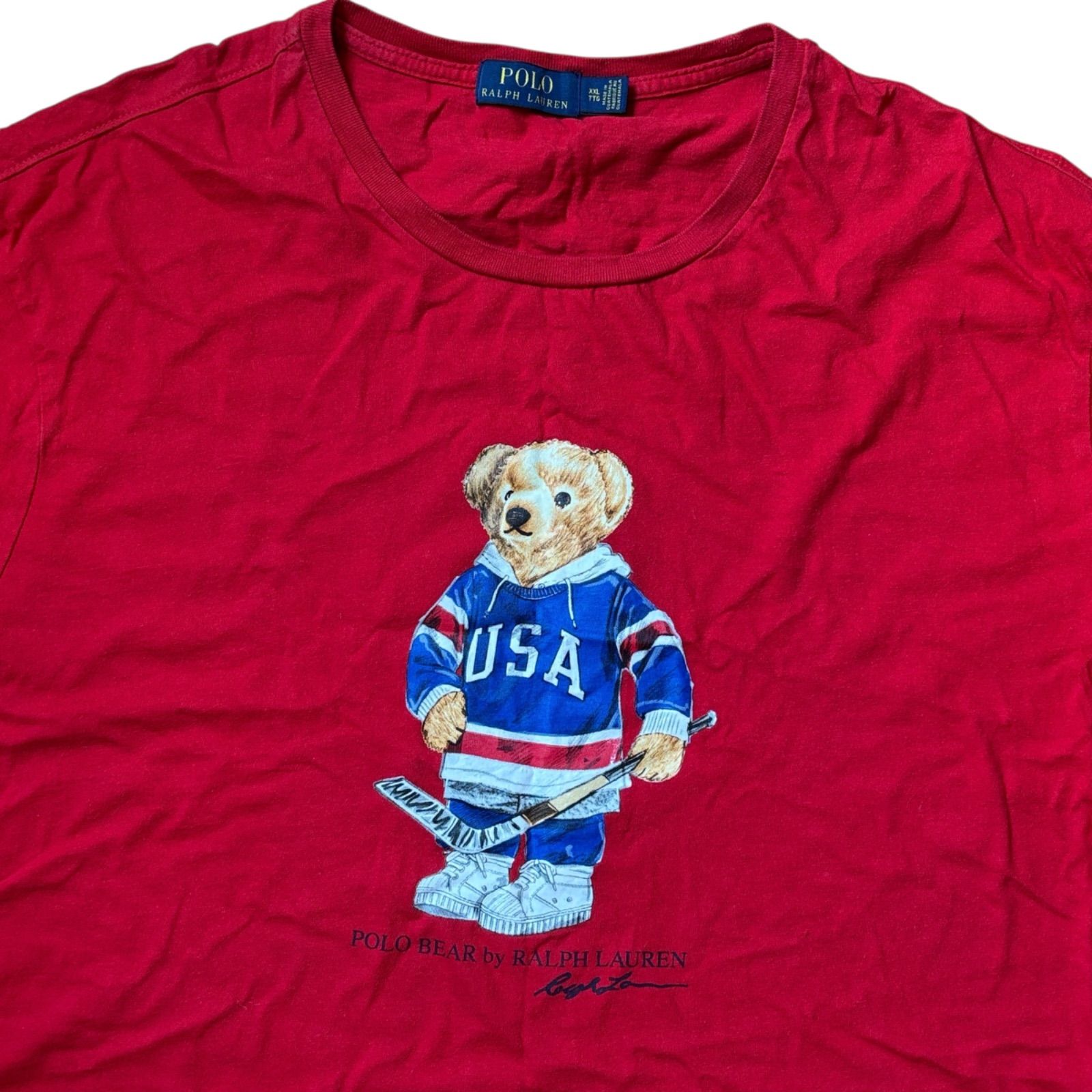 最終値下げPOLO RALPH LAUREN ポロベア　半袖Tシャツ　　Mサイズ ☆ Polo Ralph Lauren ☆ポロラルフローレン ポロベア 半袖 T