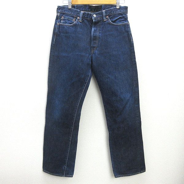 Q モモタロージーンズ|MOMOTARO ストレートデニムパンツ 紺 W32 |MENS|32