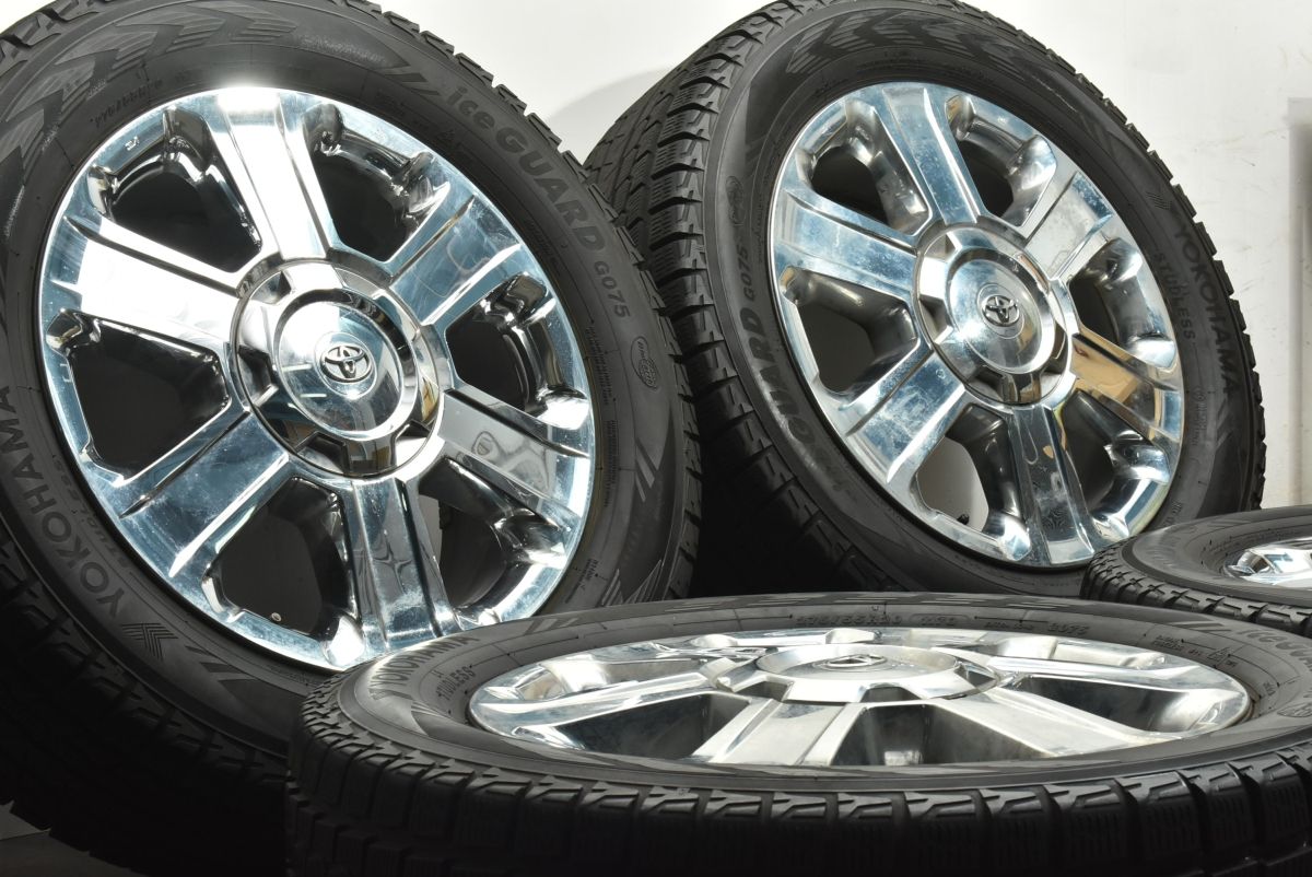 交換用に トヨタ タンドラ 純正 20in 8J 50 PCD150 ヨコハマ アイスガード G075 275 55R20 ランドクルーザー 200 100 シグナス 可