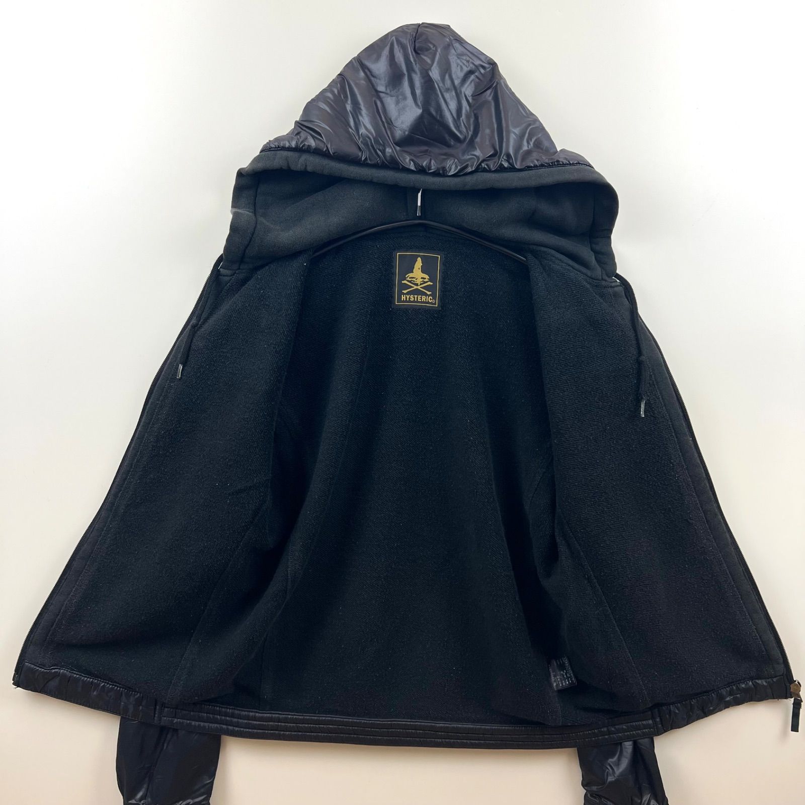 HYSTERIC GLAMOUR skull point nylon hoodie jacket S 0203AB04 
