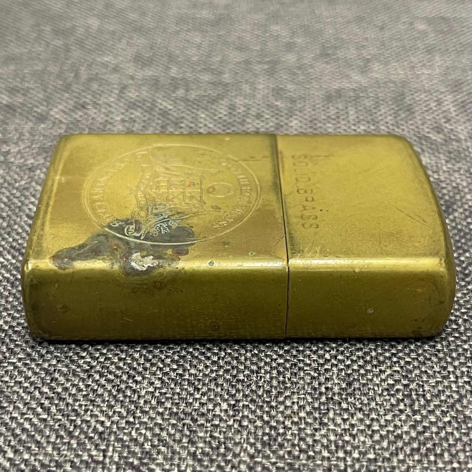 NPA】zippo ジッポー SOLID BRASS SOUTHERN CROSS COUNTRY