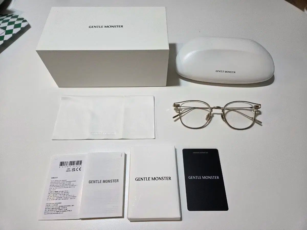 GENTLE MONSTER ジェントルモンスター メガネ アリオ X C1 ALIO クリア 透明 チタン ブローフレーム