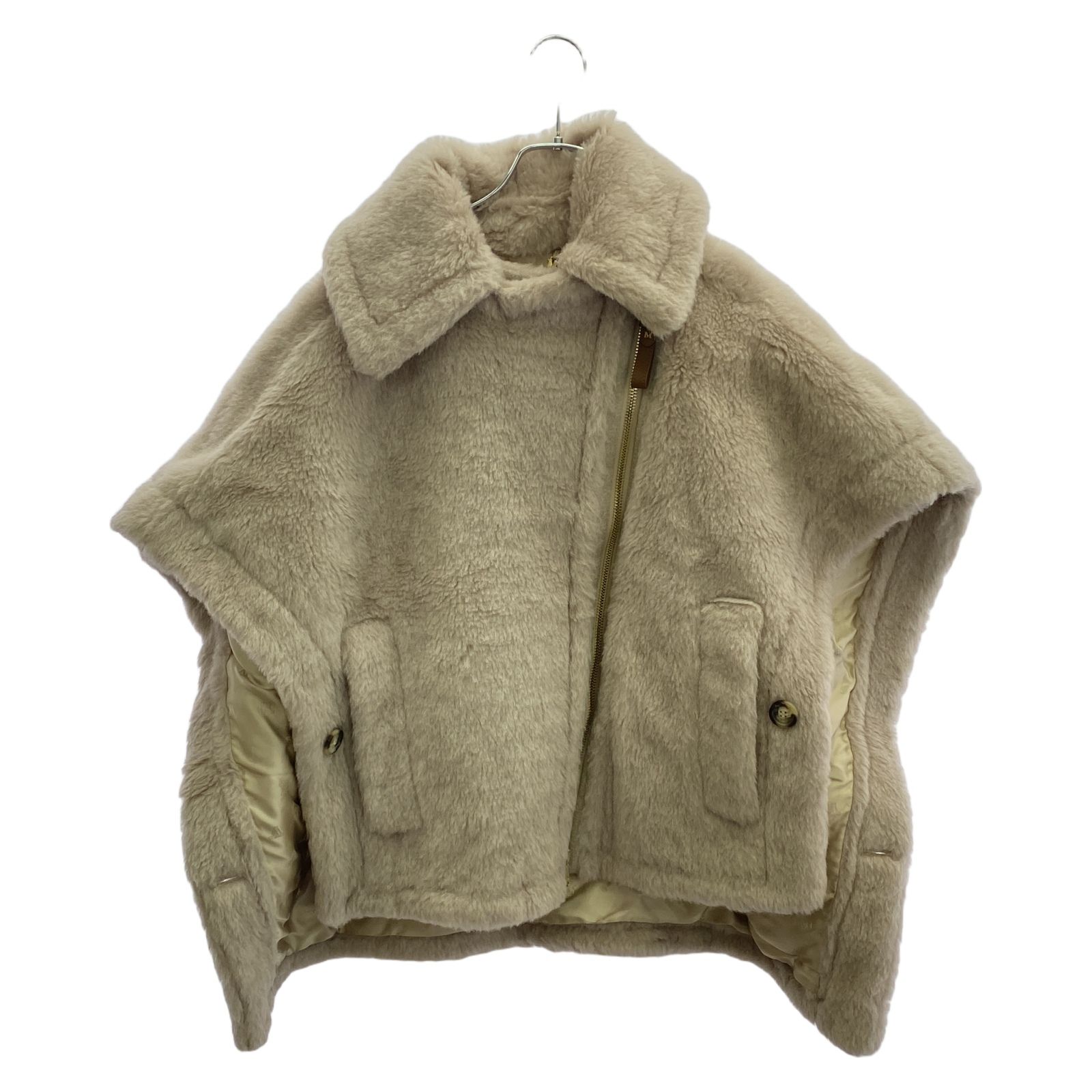 MAX MARA マックスマーラ NEWMANTO テディ コート グレーベージュ 