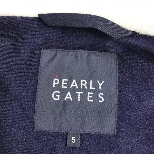 PEARLY GATES パーリーゲイツ ボア ジップベスト ボーダー柄 5