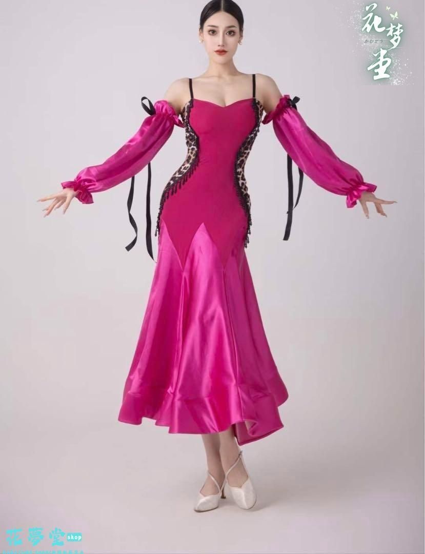 25年 社交ダンス衣装 ダンスドレス ダンスウェア ダンス ドレス 撮影会 舞台 イベント 原野空間 88