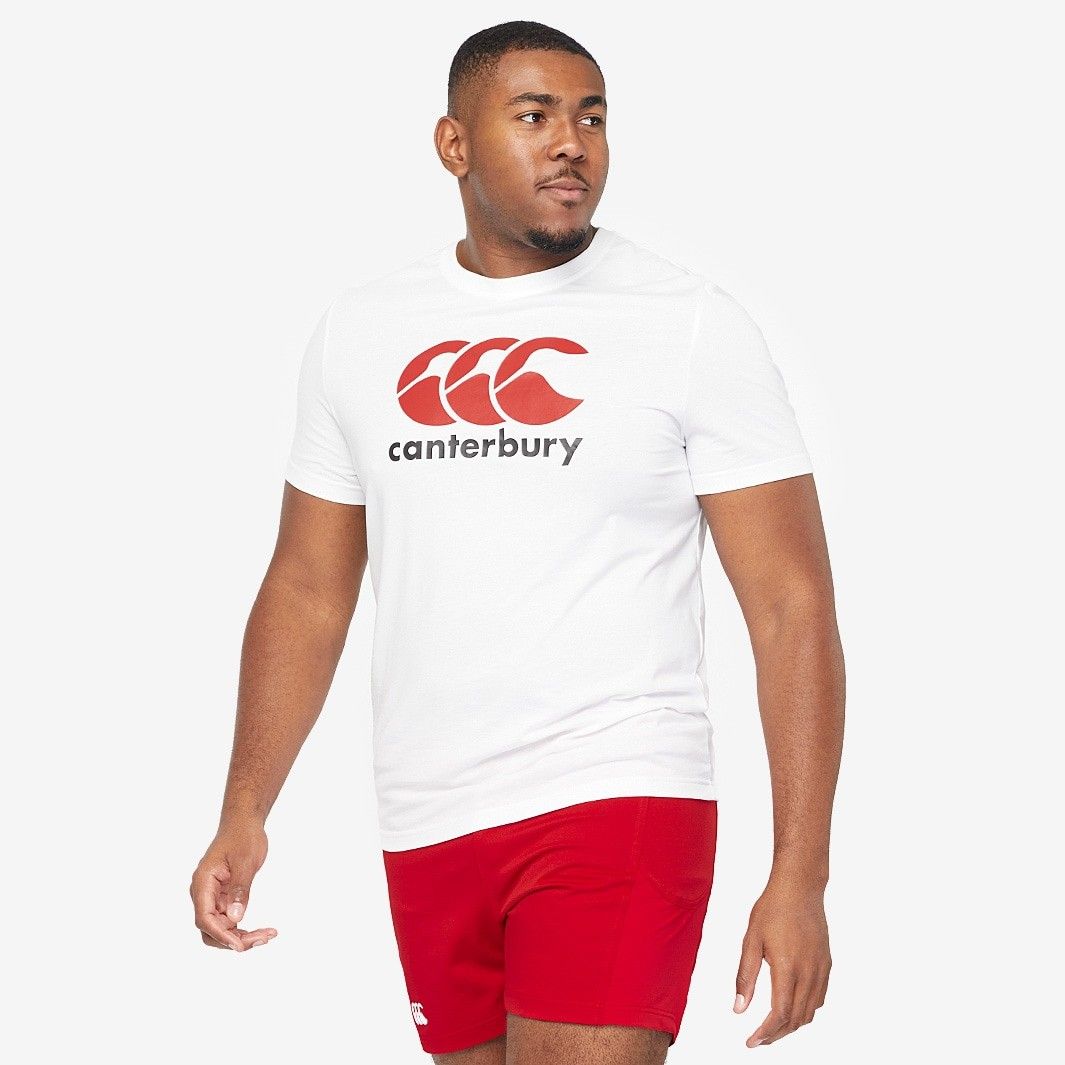 【送料無料・匿名配送】Sサイズのみ カンタベリー 24/7 CCC コットン ロゴ Tシャツ 白 ホワイト 公式モデル 日本未発売・限定 新品