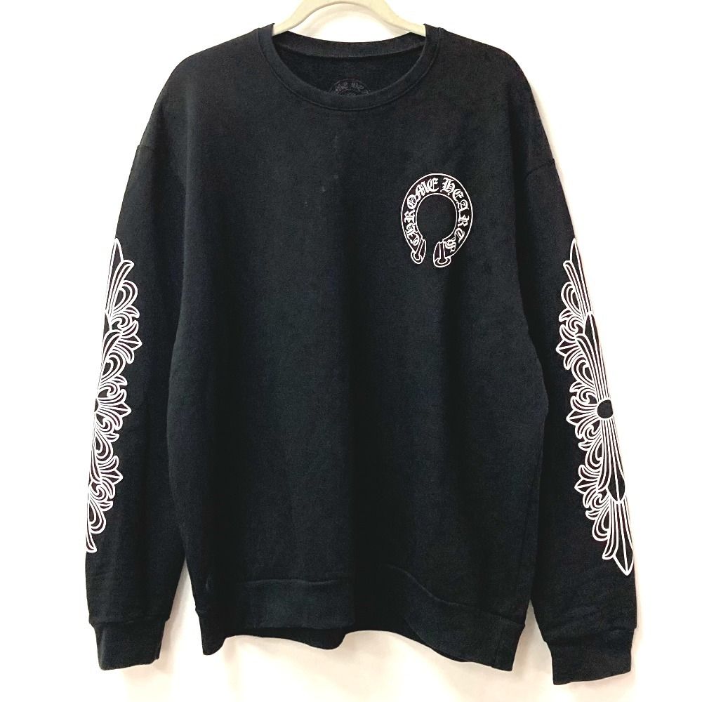 【大人気】クロムハーツ ホースシュー トレーナー キッズ 黒 120cm 大人気】クロムハーツ ホースシュー トレーナー キッズ 黒 120cm