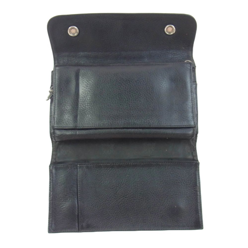 クロムハーツ WAVE CROSS BALL ウェーブ クロスボールボタンレザー