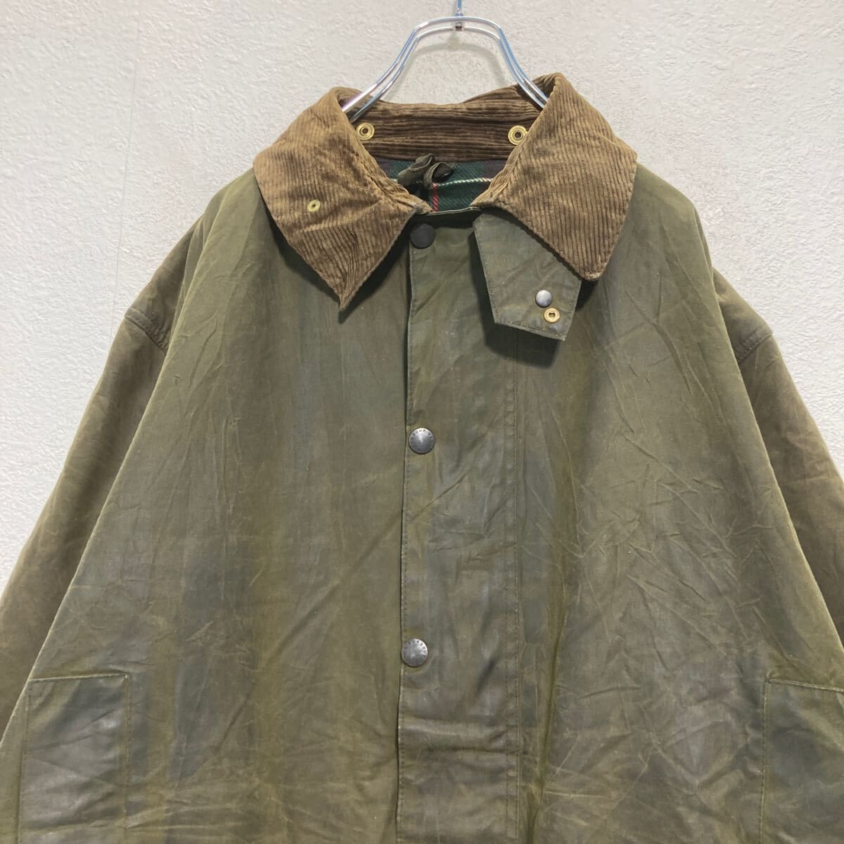 Barbour Northumbria オリーブジャケット Barbour NORTHUMBRIA オイルドジャケット 2XL〜 オリーブ