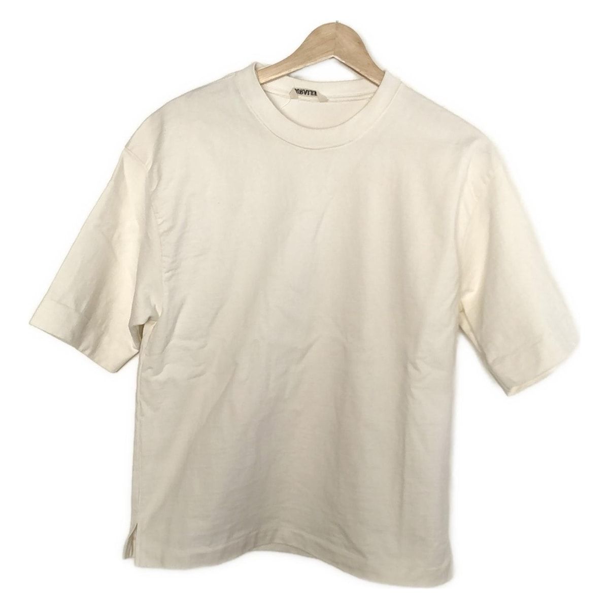 AURALEE(オーラリー) 半袖Tシャツ サイズ1 S レディース - アイボリー