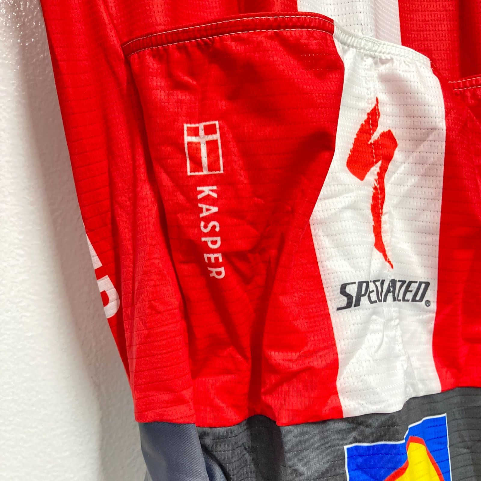 選手支給品 ドゥクーニンククイックステップ デンマークチャンプ ロードスーツ 選手支給品 ドゥクーニンククイックステップ デンマークチャンプ