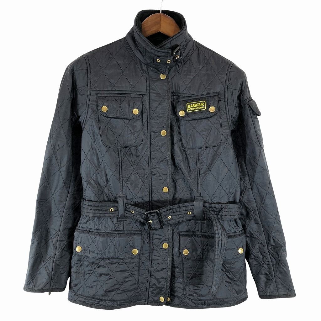 SALE///// Barbour バブアー インターナショナル キルティング ジャケット ダイヤキルト ブラック (レディース 14) P0881  - メルカリ