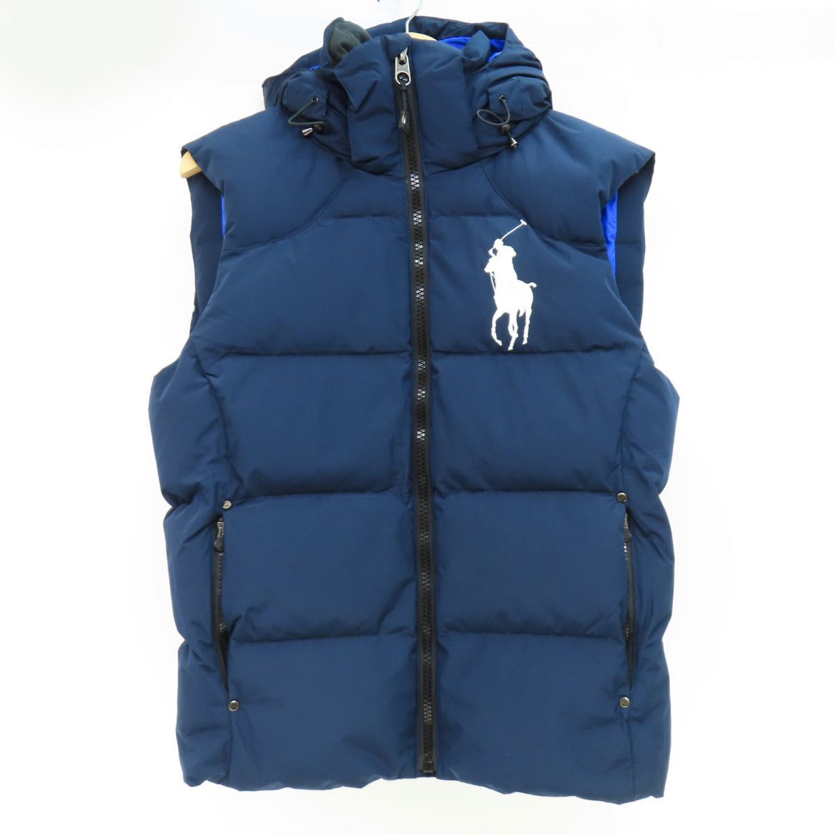 POLO RALPH LAUREN ポロラルフローレン ビッグポニー刺繍 デタッチャブルフード ダウンベスト 710716126002 Sサイズ