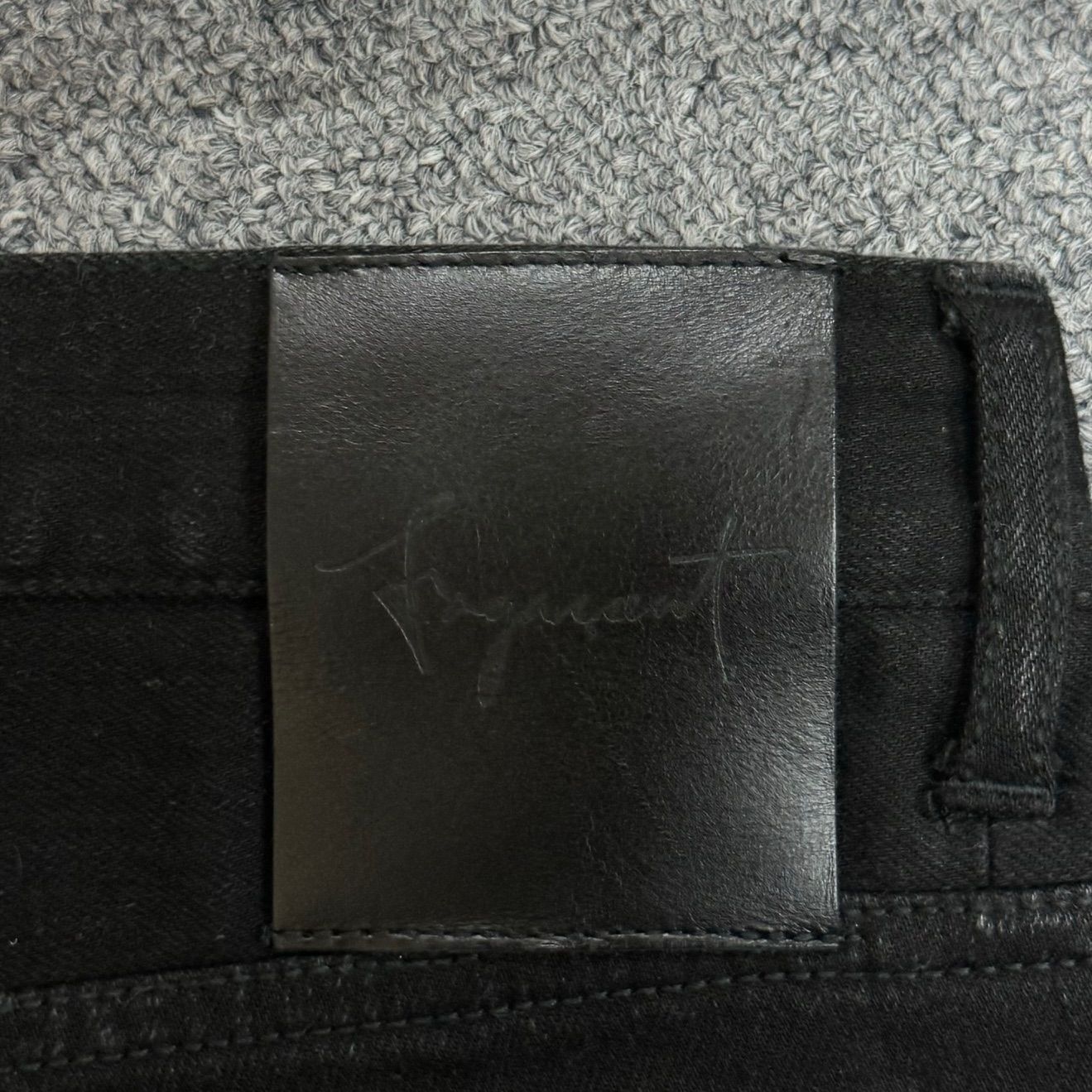 美品 fagassent EVE BLOW 裾ジップ ブラックデニム スキニー ジーンズ 