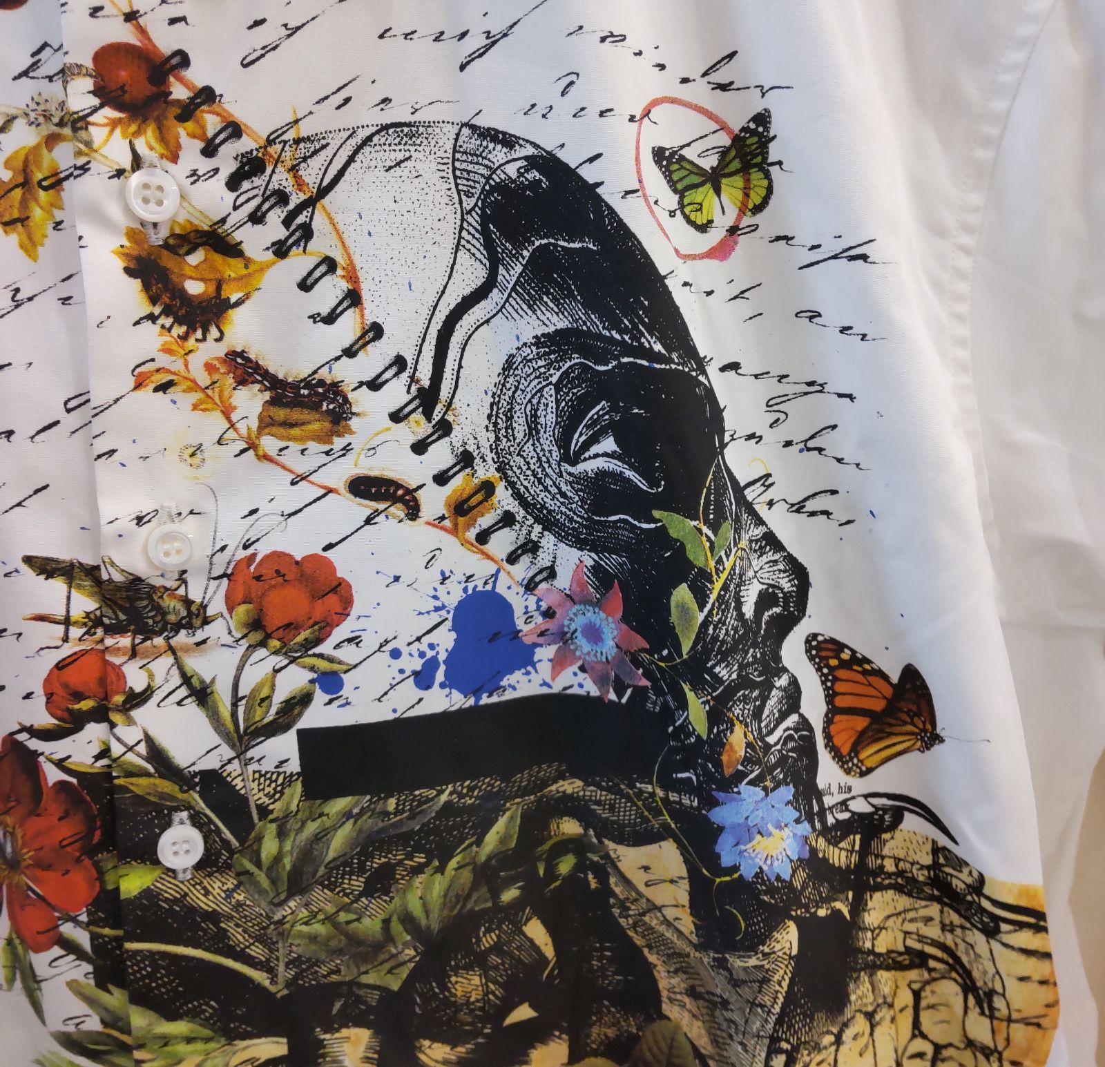 ディースクエアード　Flowerプリントシャツ 725 DSQUARED2 ディースクエアード フラワー プリント シャツ