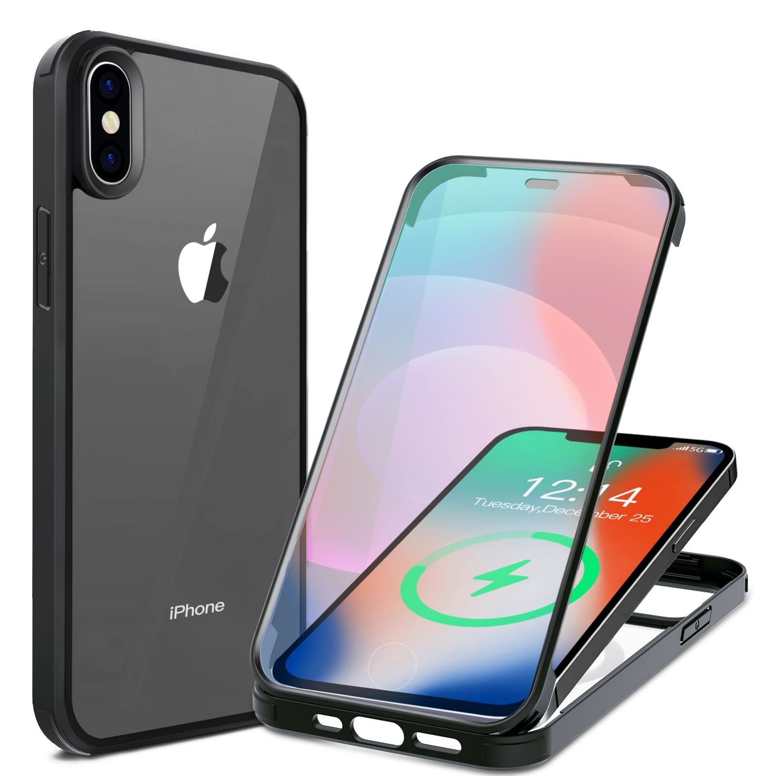 オーダー受注生産 3862 iPhoneX用 ケース カバー ブルー 家電・スマホ