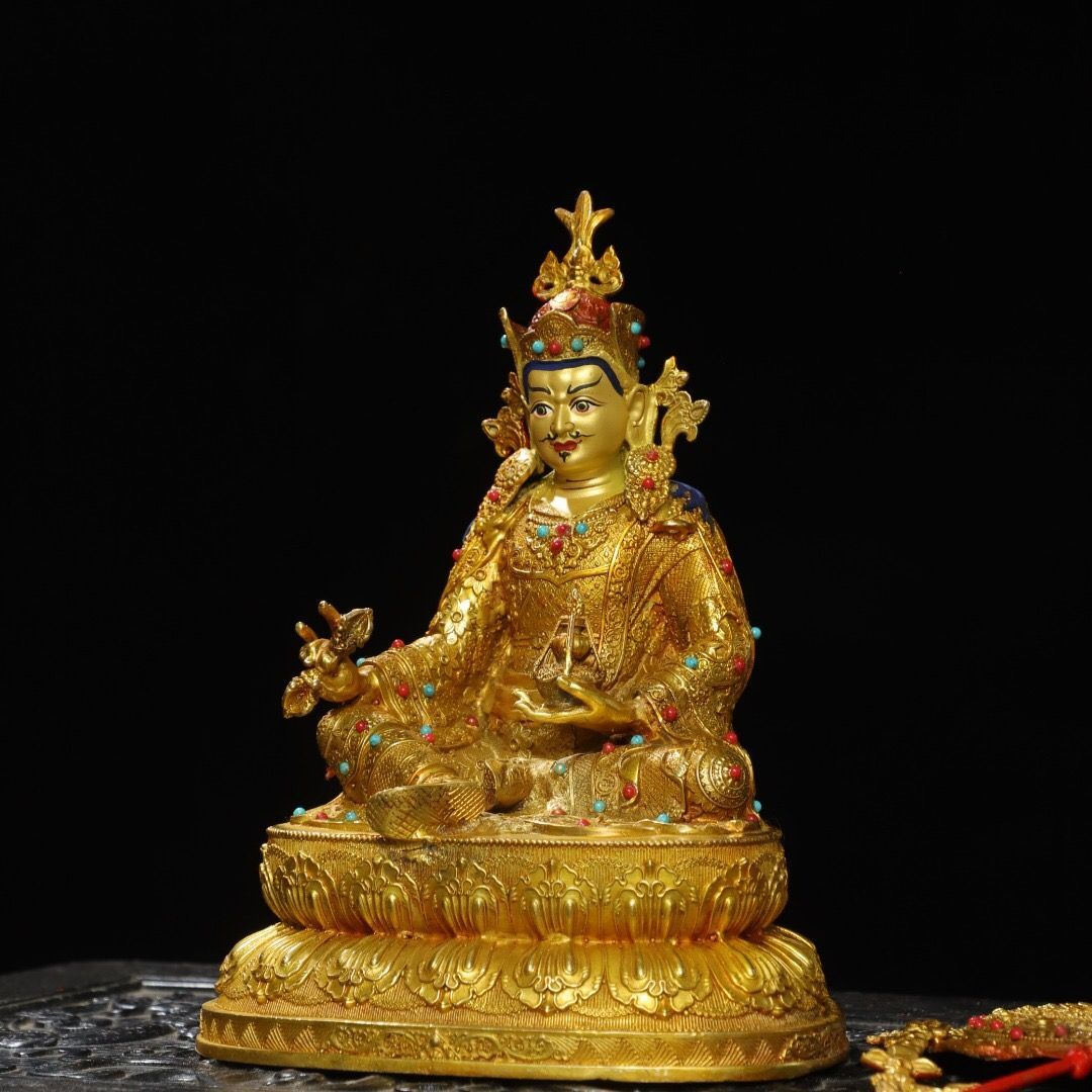 中国 明時代 道教像 金銅仏 道教 不老長生 風水 仏像 仏教美術 骨董 古